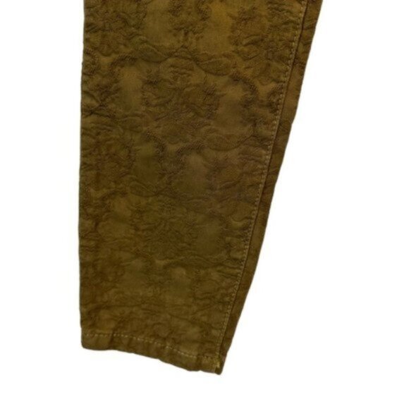 Free People | Women's Olive Green Textured Casual Skinny Pants Size 25 - Picture 4 of 8